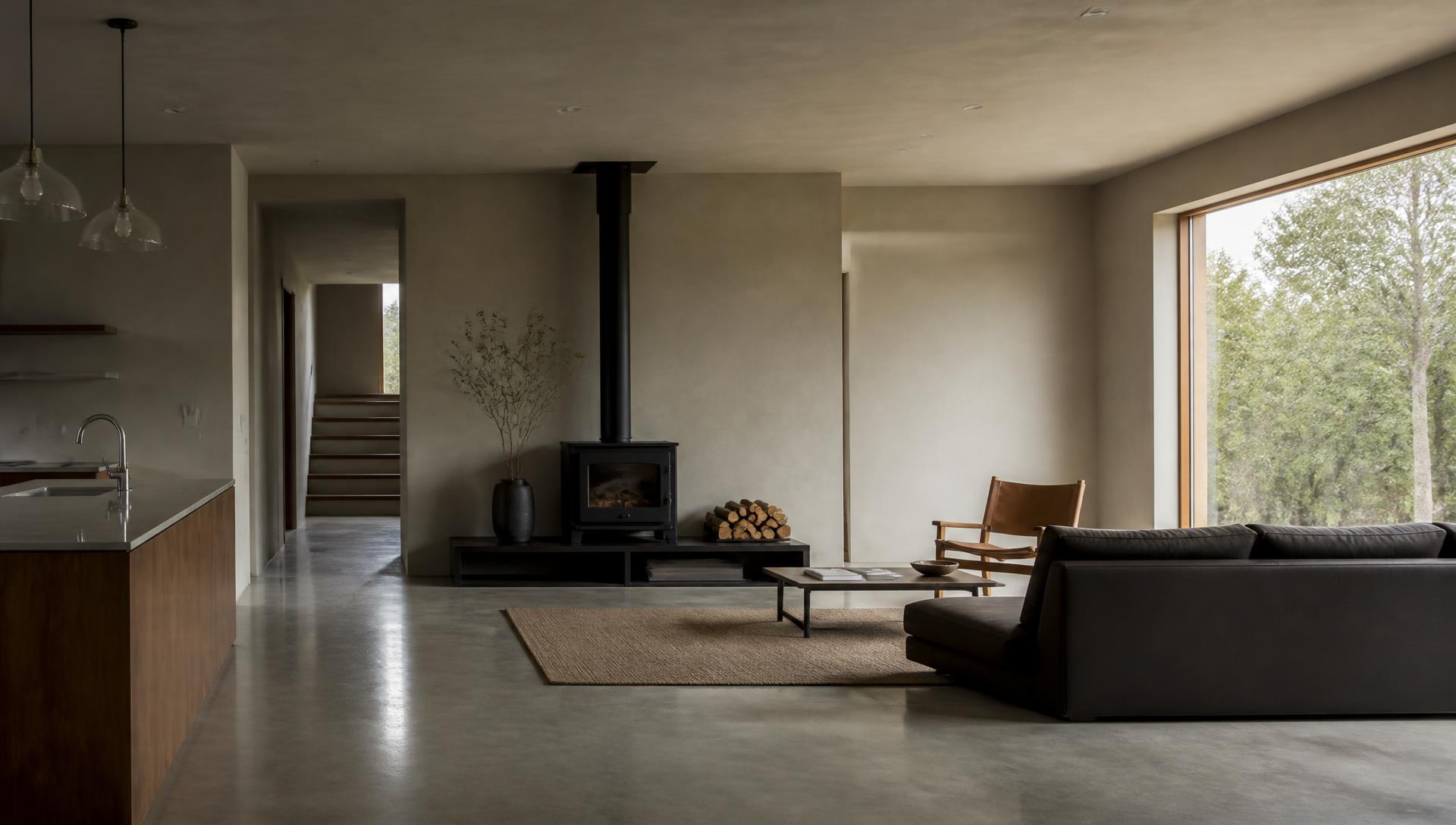 Modern Houston property interior showroom scene